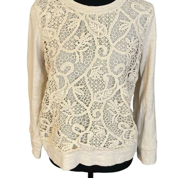 J. Crew Juniors Laced Front Sweatshirt/Sweater - Picture 2 of 9